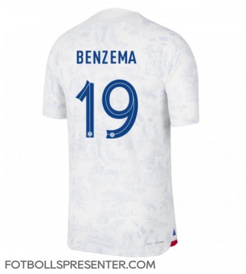 Frankrike Karim Benzema #19 Borta Matchtröja VM 2022 Kortärmad